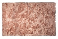 Luxe Hudson Faux Sheepskin Rectangular Rug | Dusty rose | 5'x8' picture