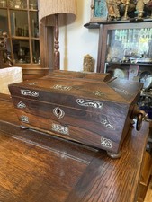 Antique Victorian box solid wood Jewellery box  picture