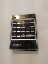 Vintage Fisher RC-800 TV Remote Control Silver Metal 1980s Retro Movie Prop OEM picture