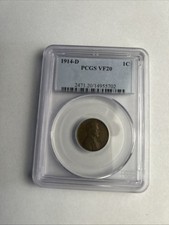 1914 D LINCOLN CENT PCGS VF20 picture