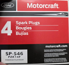 NEW OEM Motorcraft 4 Spark Plugs SP546 Ford 5.4L 3V - Ford Updated Design PZK14F picture