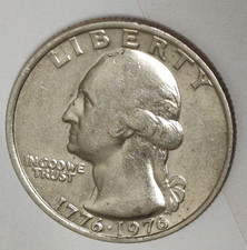 1776-1976   Bicentennial Quarter Philadelphia mint Drummer Boy KM#204 picture