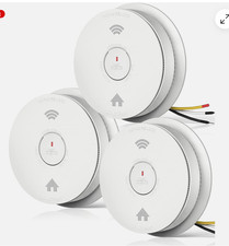 3 PACK SITERWELL Hardwired Smoke Alarm Carbon Monoxide Detector Interconnected picture