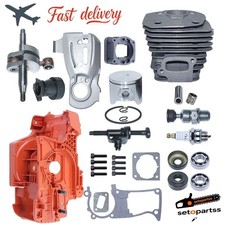 For Husqvarna 350 340 345 Chainsaw 44mm Crankcase Piston Cylinder Kit #503869971 picture