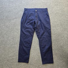 Fabletics Pants Mens Size 32x30 Blue Nylon Performance Commuter Classic Career picture