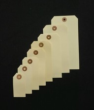 1000 Manila Tags Shipping Hang Label Scrapbook Size 1 2 3 4 5 6 NO STRING, WIRE picture