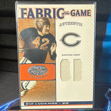 2007 Donruss Leaf Certified Fabric of the Game Sid Luckman Bears FOG-150 /25 picture