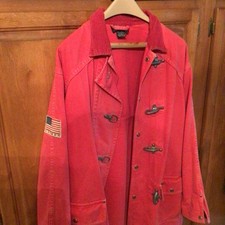 Vintage Ralph Lauren Country chore jacket  Rare flag decal picture