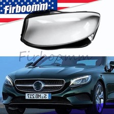 For 2015-2021 Mercedes S-Class Coupe Left Side Headlight Lens Cover + Sealant picture