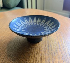 RARE Mid-century Vintage Thomas Toft  Denmark Pottery Stoneware Footed Bowl 5