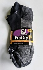 FootJoy Men's ProDry Advanced Golf Comfort Socks Cushioned 2 Pairs Navy Sz 7-12 picture