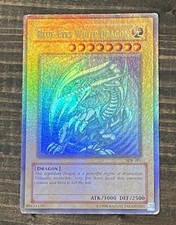 Blue-Eyes White Dragon SDK-001 Ultra Rare HOLO BLEED picture