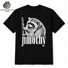 Official Jimothy The Raccoon Black Short Sleeve Unisex All Size S-234XL picture