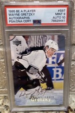 1995 BE A PLAYER AUTOS WAYNE GRETZKY PSA 9 AUTO 10 The Great One HOF Kings  picture