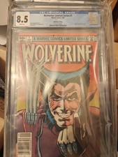 Wolverine #1 CGC 8.5 Newstand Frank  Miller Limited Series 1982 picture