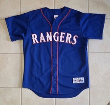 VTG Texas Rangers Alex Rodriguez 3 MLB Baseball Jersey Size L Majestic Made USA picture