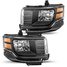 For 2009 2010 2011 2012 Ford Flex Halogen Black Housing Headlights Lamps LH+RH picture