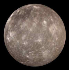 Titania Moon (Uranus III), Solar System, Outer Space, NASA 8x10 Photo Picture  picture