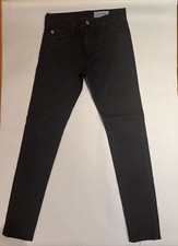 AG Adriano Goldschmied Dark Grey Distressed Jeans 27 AG-ed Denim Frayed Hem picture