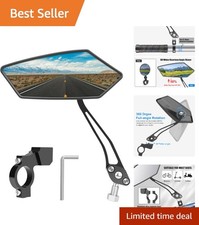 Lightweight Aluminum Bike Mirror - High-Definition Wide Angle Vision picture