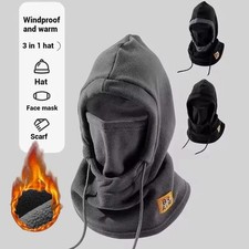 3-in-1 Winter Warm Hat With Mask Neck Warmer Windproof Balaclava Ski Hood Cap picture