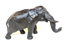 Antique Meiji Japan Japanese Bronze Elephant Statue Sculpture Signed picture