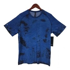 Lululemon Metal Vent Shirt Tech T Tee 2.0 Slim Fit Blue Tie Dye, Large New picture