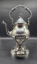 Vintage Birmingham Silver Co. Silver-Plated TILTING TEA POT SET  picture