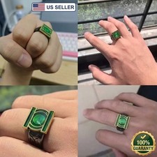 Lantern Corps Green Lantern - Working LED Light Up Cosplay Rings Custom Sized picture