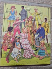 Vintage 8X10 Barbie and friends poster from 1969 CLUB ITEM picture