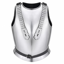 Napoleonic French Cuirassier Armor 18G Steel Cuirass Breastplate Replica Costume picture