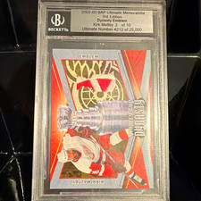 In the Game 2002-03 BAP Ultimate Memorabilia Kirk Maltby #2 BAS Auto /10 picture