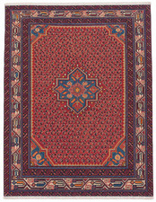 Genuine Hand Knotted Antique Hamidoun Wool Area Rug 5 x 4 Ft picture