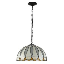 Tiffany Style Vintage Stained Glass Pendant Lamp Ceiling Fixture Hanging Light picture