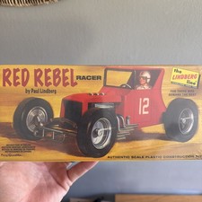 Lindberg 🏁🔥Red Rebel🔥🏁 Racer By Paul Lindberg Model Kit Factory Sealed picture