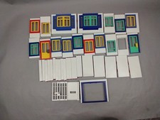 Playmobil System X White Wall Column Windows And Door 37 Panels Lot 4.75