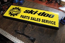 Ski Doo Parts Sales Service lighted sign 30x10x3 inch deep picture