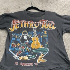 Rare 1978 Vintage Jethro Tull Band Black Short Sleeve Unisex Shirt S-5XL WA1766 picture