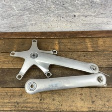 Vintage Campagnolo Crankset 170mm 135 mm Road Bike 9/16 Self Extracting Cranks picture