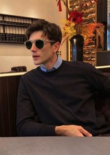 Persol PO3152S Sunglasses 52□20-145 Crystal Green Lens Transparent Frame picture