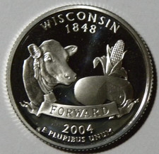 2004 S GEM PROOF WISCONSIN STATE QUARTER  picture