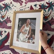 SABRINA IONESCU OREGON DUCKS AUTOGRAPHED FRAMED 8.5x11 PHOTO FANATICS CERTIFIED picture