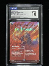 The Arkenstone- Borderless Book Cover- Mythic Rare Surge Foil- The Hobbit MTG picture