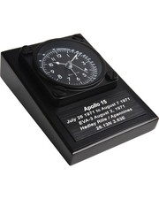 NEW BULOVA Lunar Pilot Travel Watch B1971-GWP Apollo 15 Space Alarm Desk Clock picture