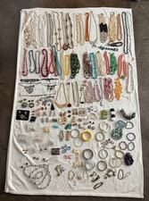 Lot of Vintage To Present Costume Jewelry Over 100 Pieces Beautiful Cocktail picture
