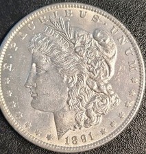Exquisitely Detailed 1891 P Morgan Dollar - Fantastique picture
