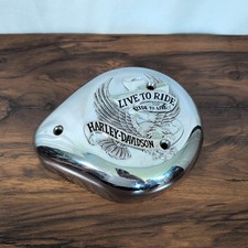 Vintage Harley Davidson “Live To Ride” Tear Drop Air Cleaner Cover picture