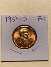 1959-D Lincoln Cent BU From Original Bank Roll  picture