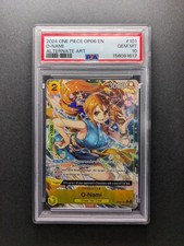 PSA 10 - 2024 One Piece O-NAMI - 101 R - Holo - Alt Art - Wings of the Captain picture