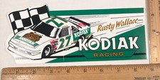 Vintage Rusty Wallace NASCAR Racing Decal Bumper Sticker Kodiak Tobacco Pontiac picture
